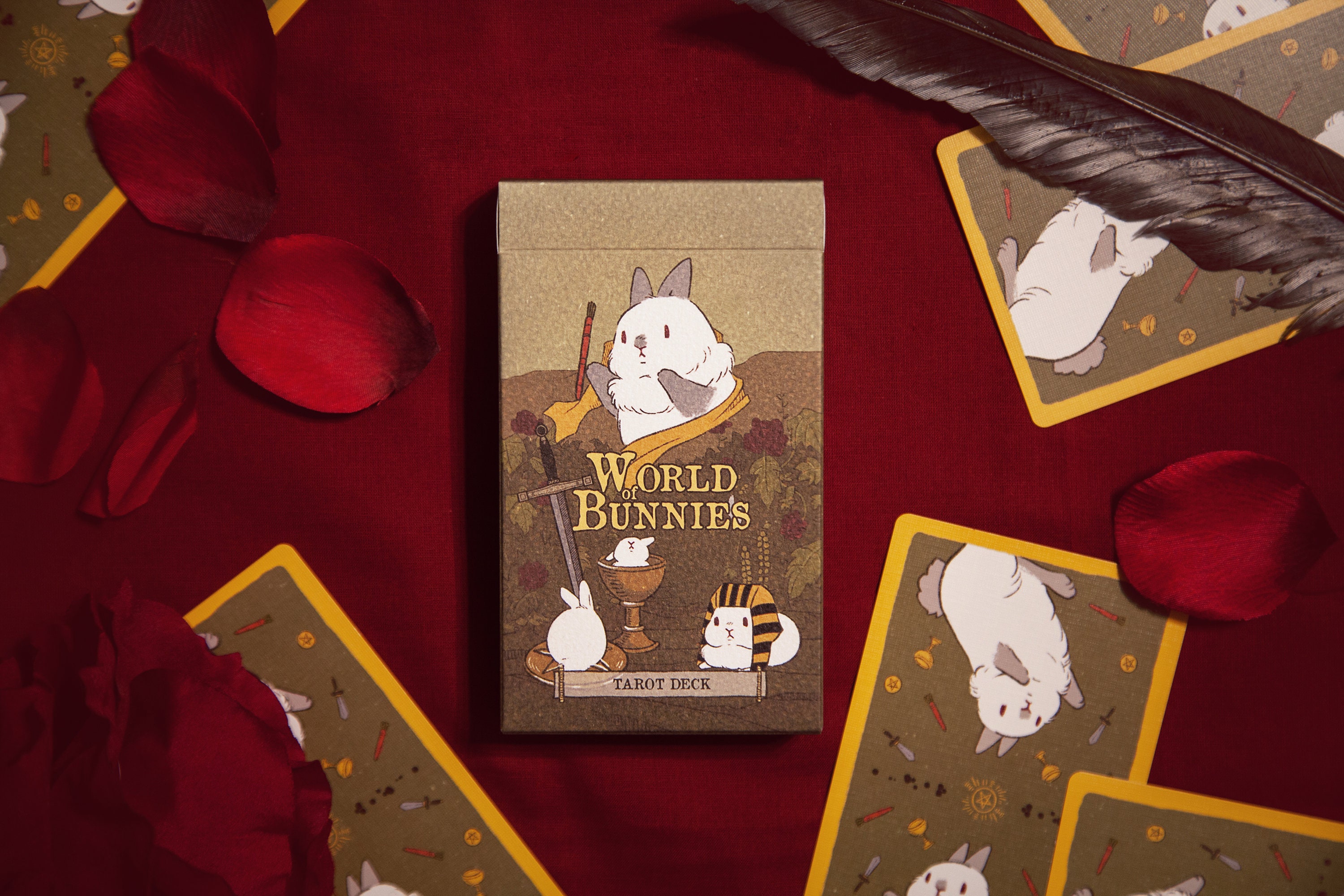 World of Bunnies Tarot Rider-Waite for Children Healing Journey Cartoon Rabbit Picture Book Illustration Easter Gift for Adults & Pet Owners
