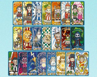 Walnut Puppet Tarot: the Healing Journey of Big-eyed Cartoon