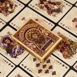 Greek Mythology Playing Cards Ancient Greek Pantheon Epic Tales Mythical Creatures Parchment Texture Custom Pips & Suits Cardistroy Oiling Paper