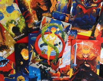 Lux & 78 Nocturnal Veils Tarot | インディーズアートイラスト、オラクルにインスパイアされた