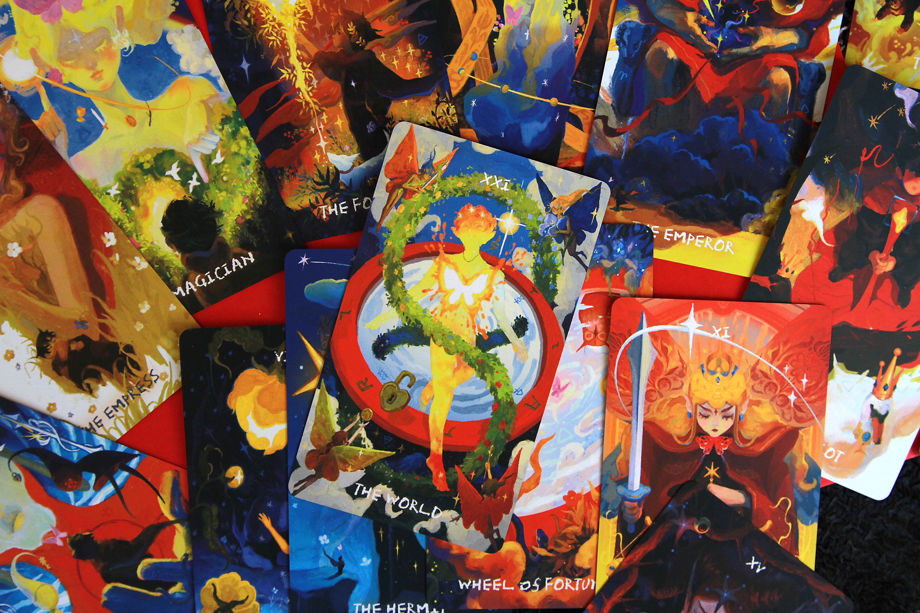 Lux & 78 Nocturnal Veils Tarot | Indie Art Illustration , Oracle