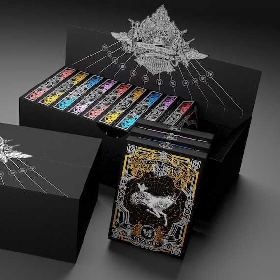 Zodiakai Playing Cards Deck (ONYX) Cyberpunk Zodiac (Limited
