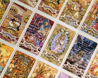 The Valley of the Lambs Tarot Rider-Waite Tarot for Beginners 3D Lenticular Tarot Cards Gift Set Decision Coin Scented Cards Portable Tarot