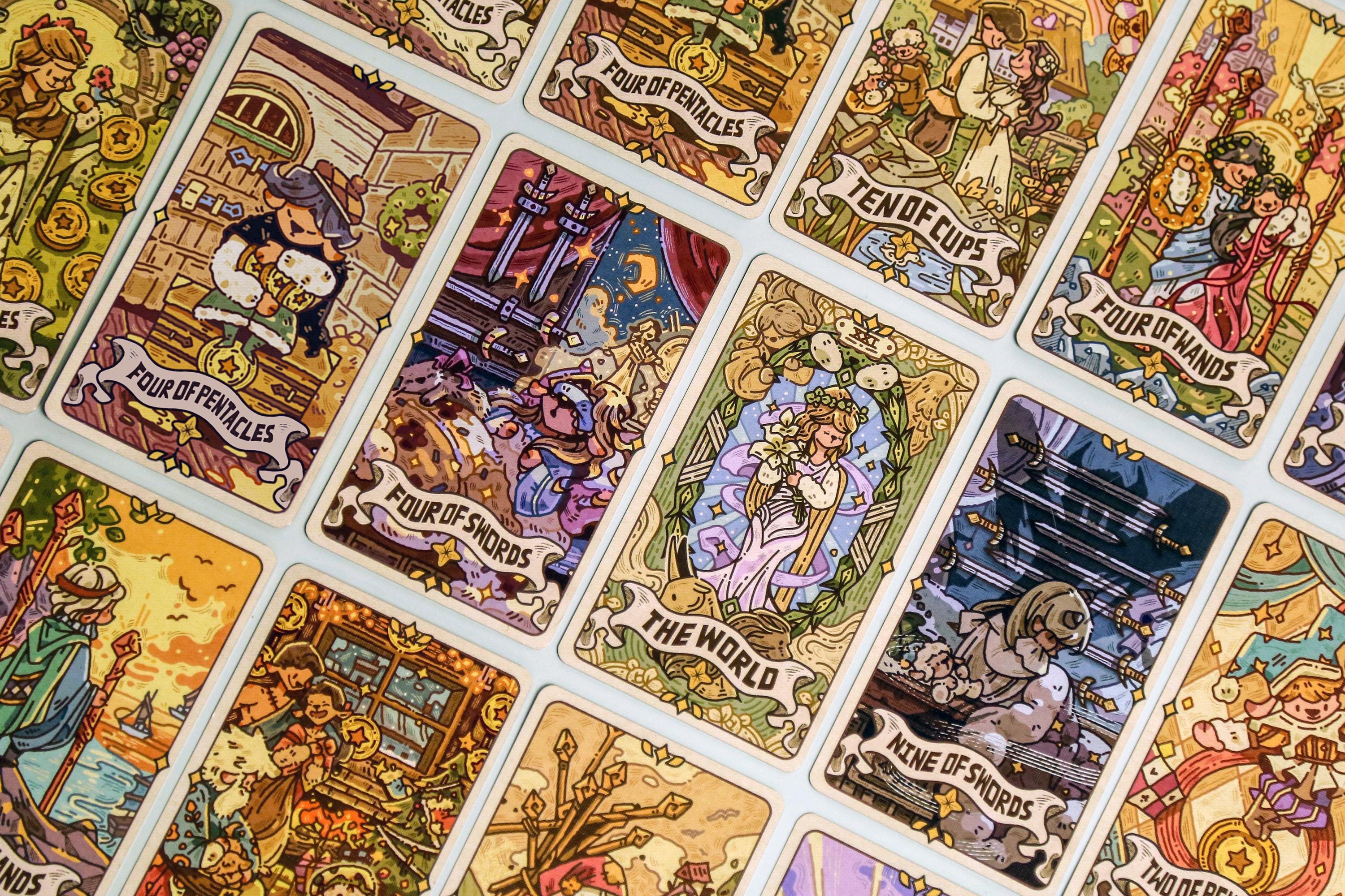 The Valley of the Lambs Tarot Rider-waite Tarot for Beginners 3D