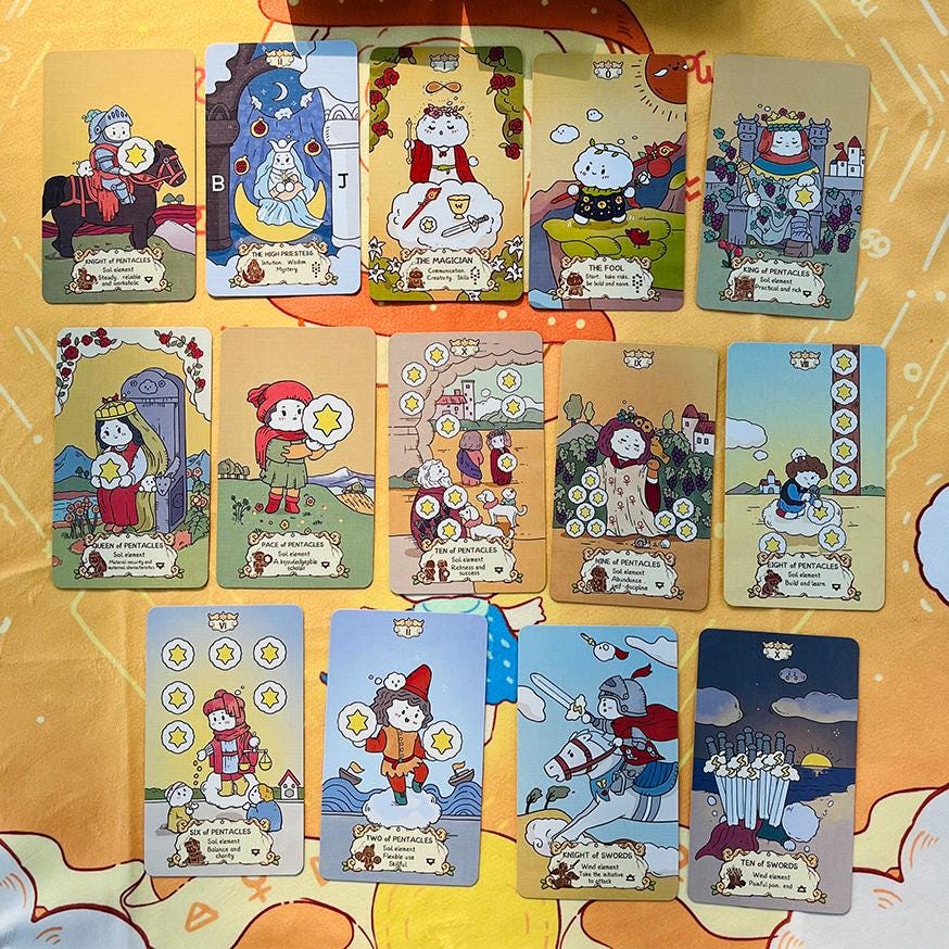 Cloud Rune Legend Divination Cards: Rider-waite Tarot & Rana