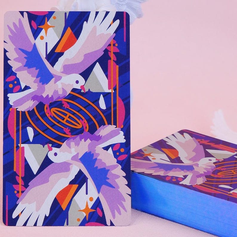 Gilded Rider Waite Windbell Island Tarot Rider-waite Original Artwork Tropical Vibes ...