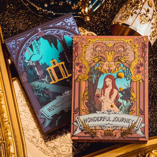 Wonderful Journey Playing Cards Alice in Wonderland 1980s Retro Comic Art Nostalgic 3D Foil Stamping Holographic KSPCC