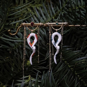 YIHE Ceramic Brooches &quot;Spiritual Snake&quot; Handmade Jewelry Statement Accessories Mysterious Serpentine Jungle Vibes Matching Pins for Lovers
