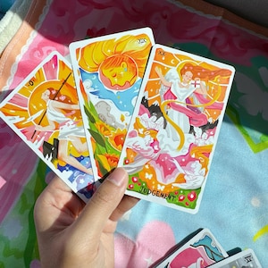 Sleepwalker's Tarot II Rider-Waite Original Artwork by Achi Colorful Dreamscape Female Empowerment Spiritual Gift for Her image 8