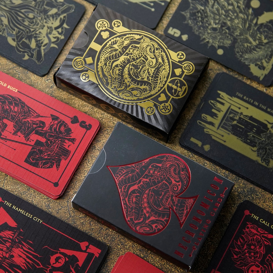 Playing　Etsy　Mythos　A-K　Cosmic　Cthulhu　Lovecraft　Necronomicon　Cards　日本