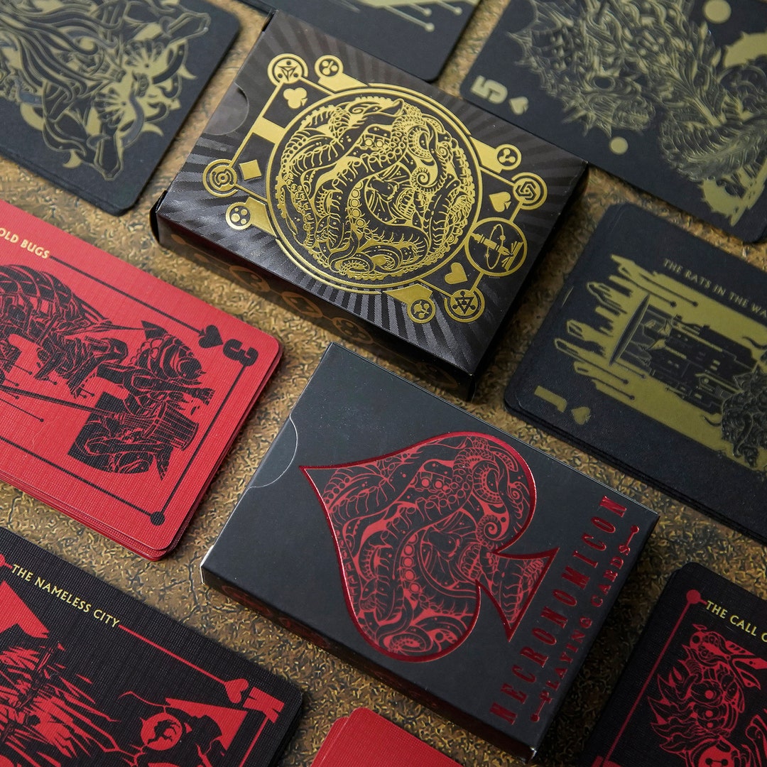 Playing　Etsy　Mythos　A-K　Cosmic　Cthulhu　Lovecraft　Necronomicon　Cards　日本