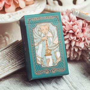 Moravia Tarot Mini Edition Rider-Waite LWB Alphonse Mucha Art Nouveau Byzantine Attire Womanhood Portable Travel-Size Decks Pastel Colors