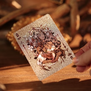Greek Mythology Playing Cards Ancient Greek Pantheon Epic Tales Mythical Creatures Parchment Texture Custom Pips & Suits Cardistroy Oiling image 6