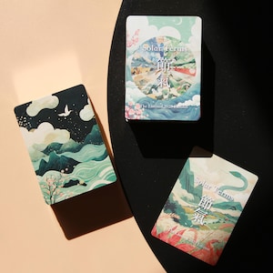 Soltermer Spelkort Multifunktionell Pokerlek Naturinspirerad Andlig Välbefinnande Årstidernas Växling Naturfenomen Konst Nyårspresent