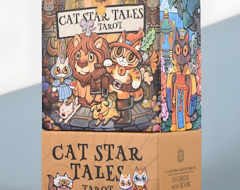 キャット・スター・テイルズ タロットデッキ | 気まぐれな猫のタロット