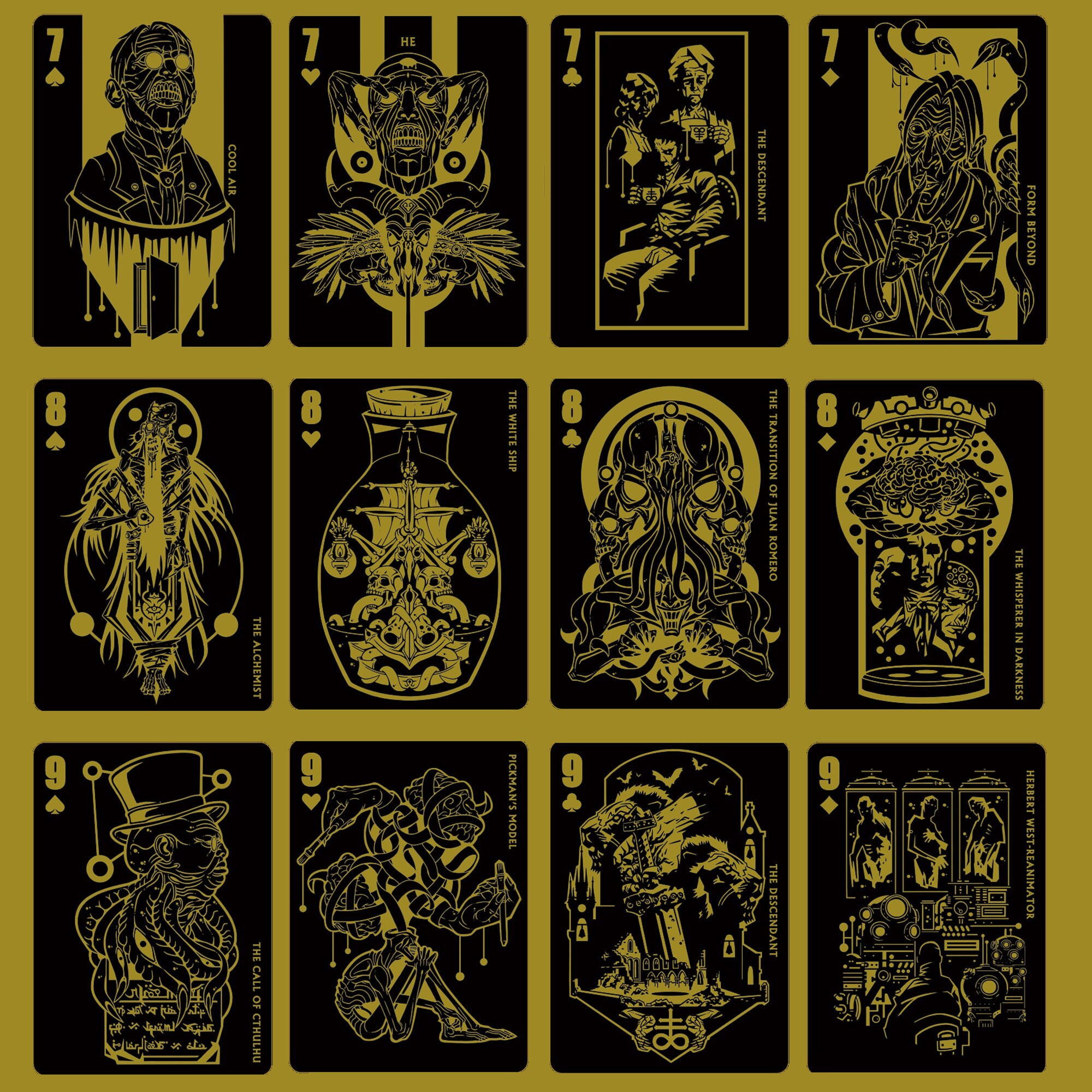 Hp lovecraft playing cards new arrivals