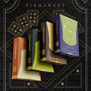 Cartes à jouer Firmament Quatre jeux de cartes Constellations du zodiaque Taille de poker standard Noyau noir Finition à coussin d'air Bords lisses