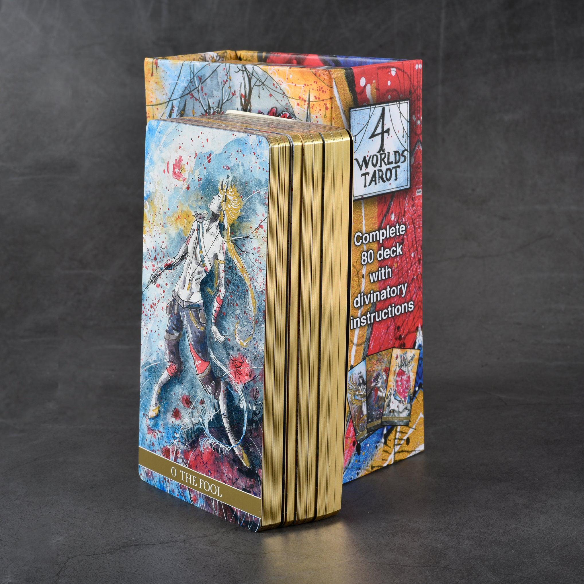 Gilded Rider Waite 4 Worlds Tarot Deck – 80-card Rider-waite Inspired Deck of Life and ...