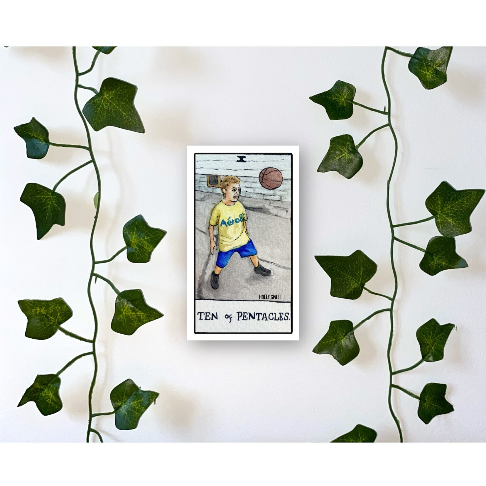 YAH basketball kid vine tarot print Etsy