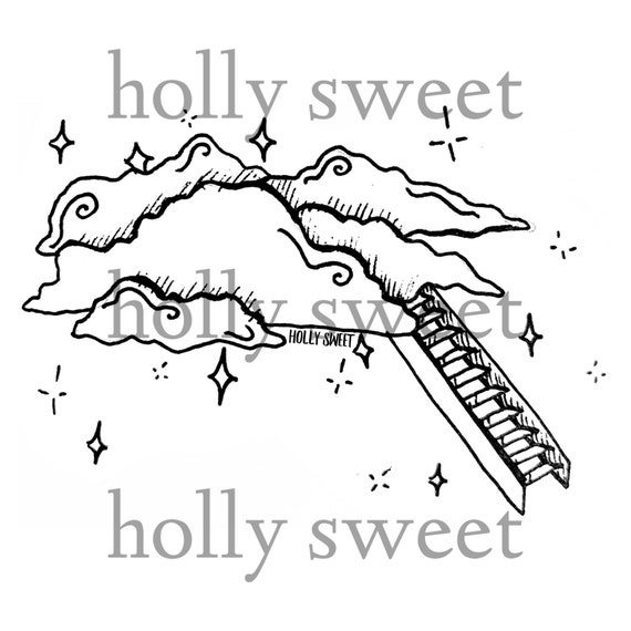 Led Zeppelin Stairway To Heaven Tattoo Design Digital Etsy