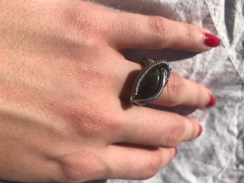 Labradorite ring