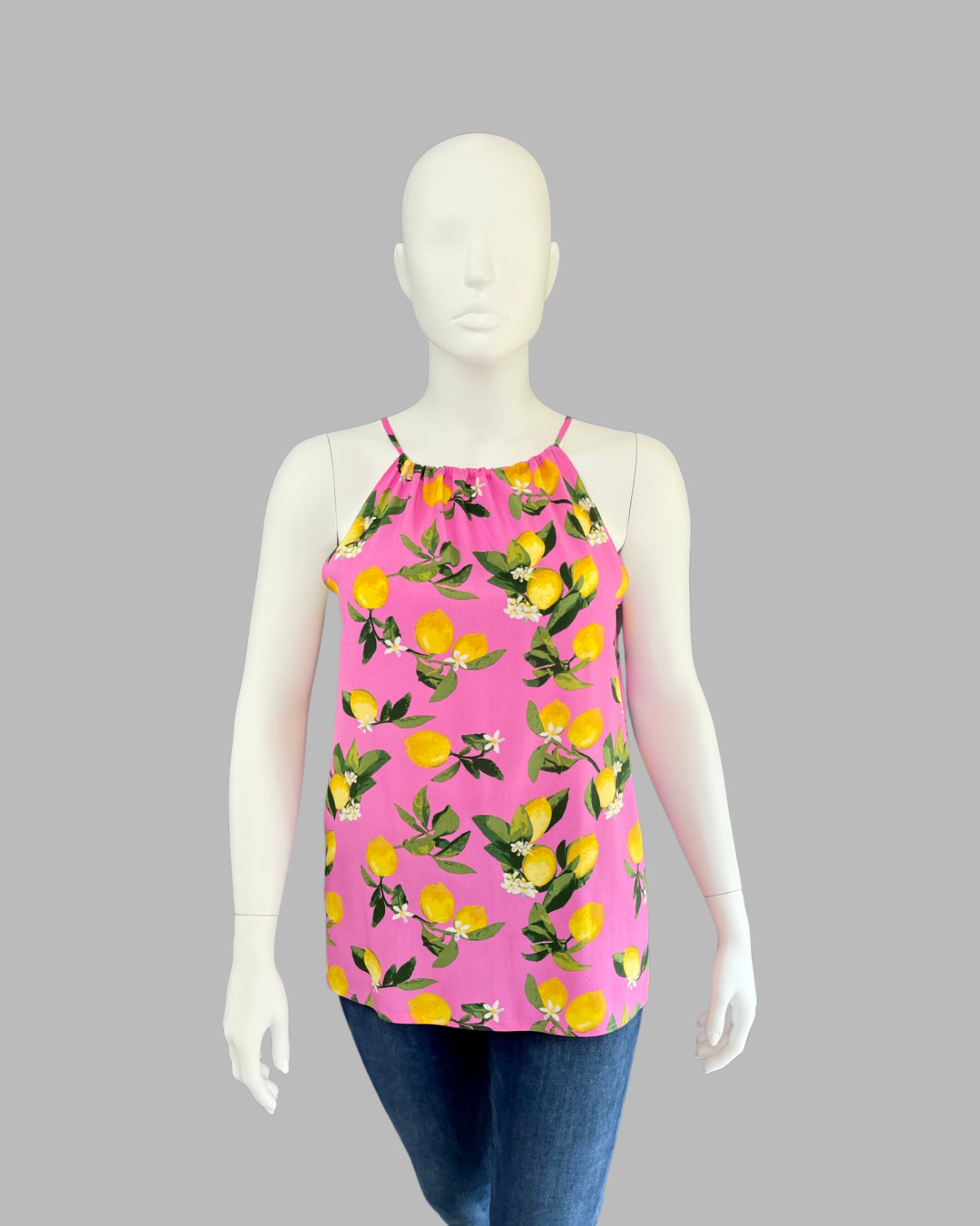For the Love of Lemons Tall Summer Halter Top Etsy UK