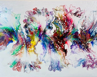 Acrylic Pour Painting; Stunning Colors that Span the Color Spectrum; Full of Iridescents and Metallics; High Gloss