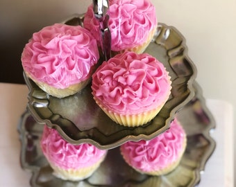 Pink Cupcake Scented Decorative Triple Butter Soap