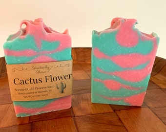 Cactus Flower Scented Soap, Mango Butter, Cold Process