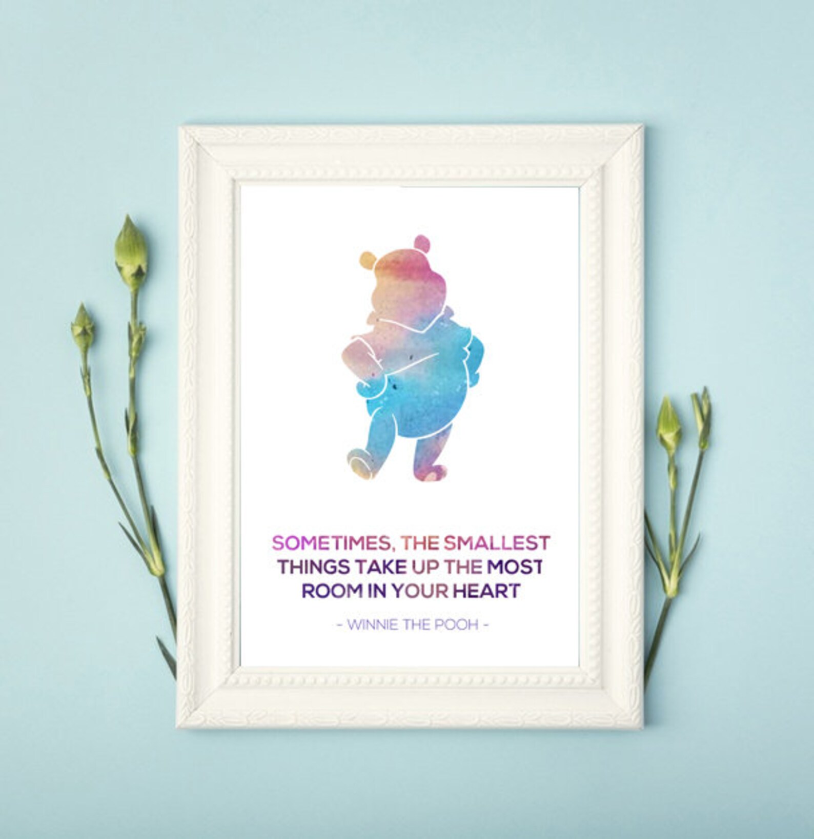 Abstract Winnie the Pooh Wall Art Printable Etsy