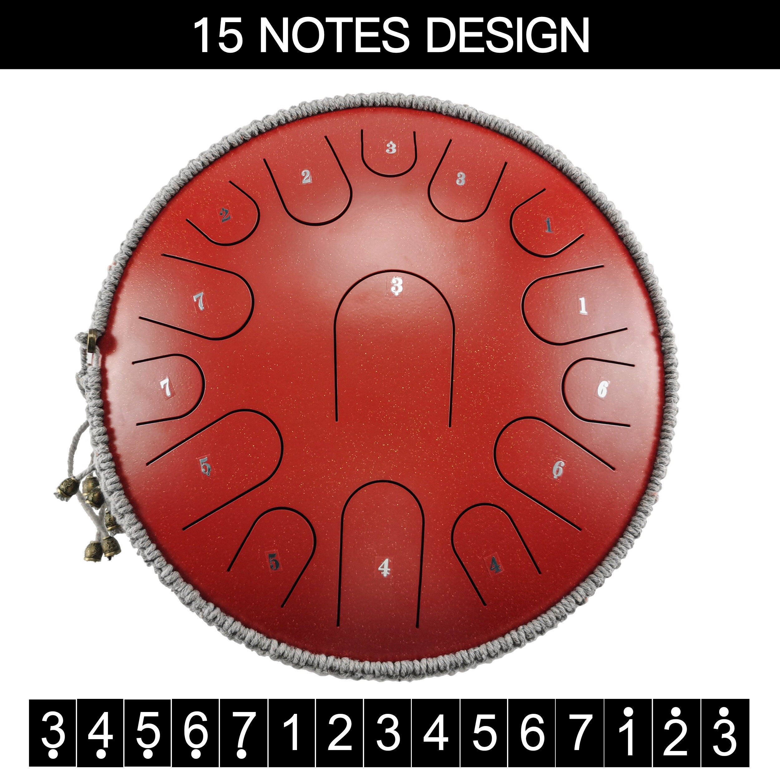 Steel Tongue drum percussion 15 notes14 inches hand drum Etsy