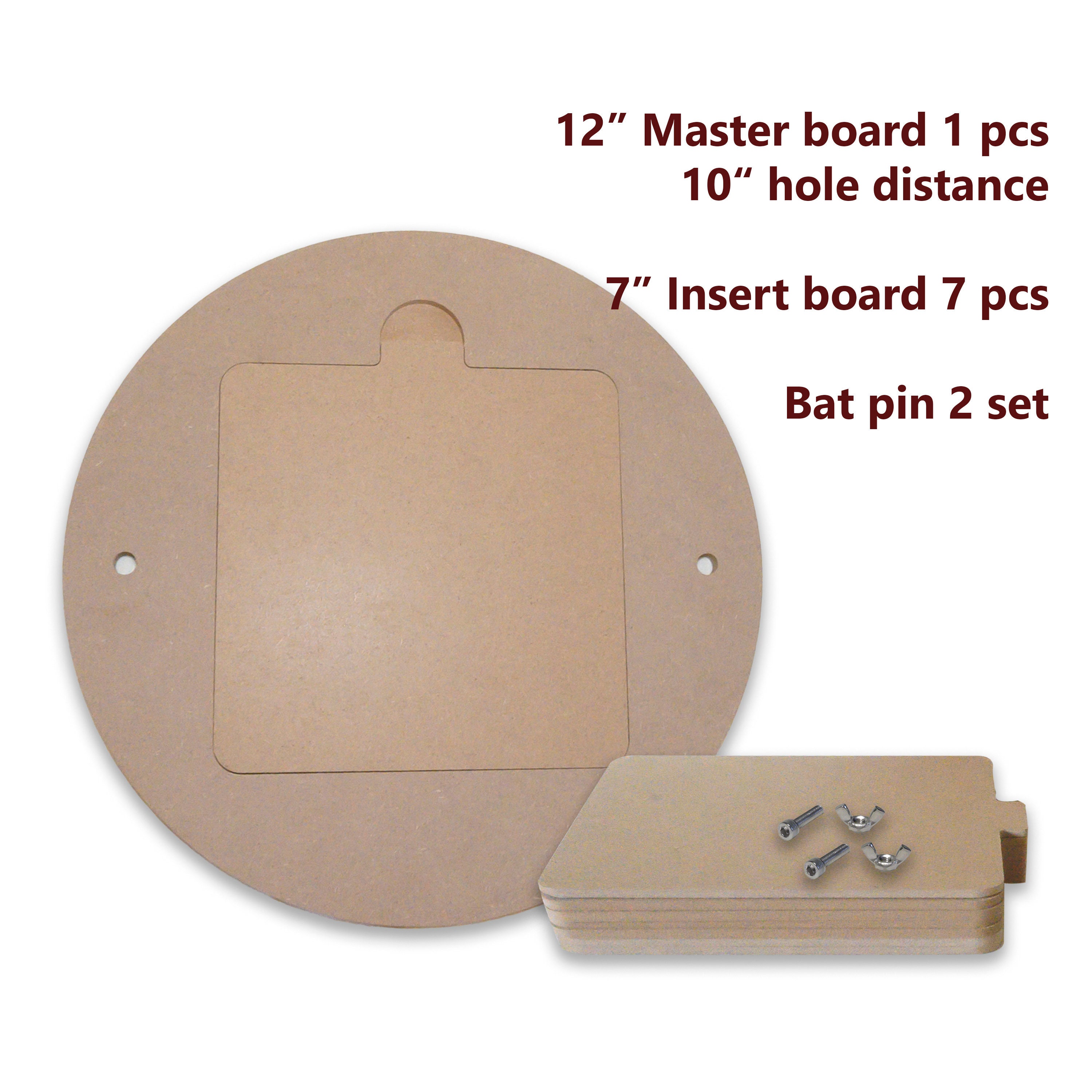 Potters Bat System With 6 Removable Inserts , Pottery Bat