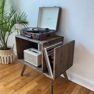 Table For Record Player Stand Cabinet MCM Mid Century Modern