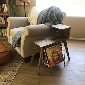 Accent Table Midcentury Pine Wood Table, MCM Nightstand, Midcentury Side Table, Modern Table