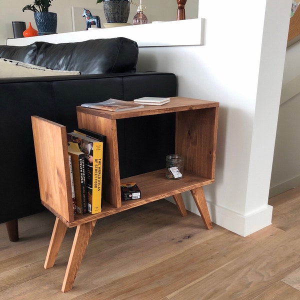 Midcentury Modern Magazine Accent Table