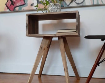 Mid-Century Modern Side Table, Mid-century Modern Nightstand, Midcentury Modern Table