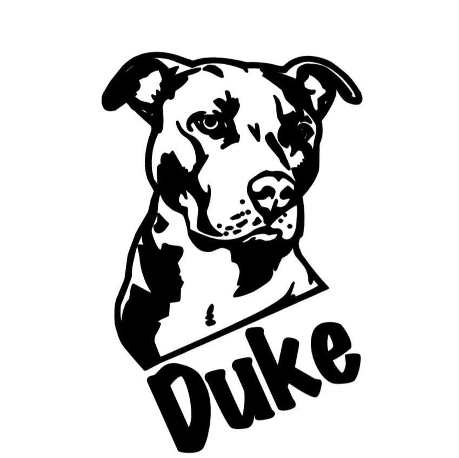 Personalized Dog Car Decal Etsy