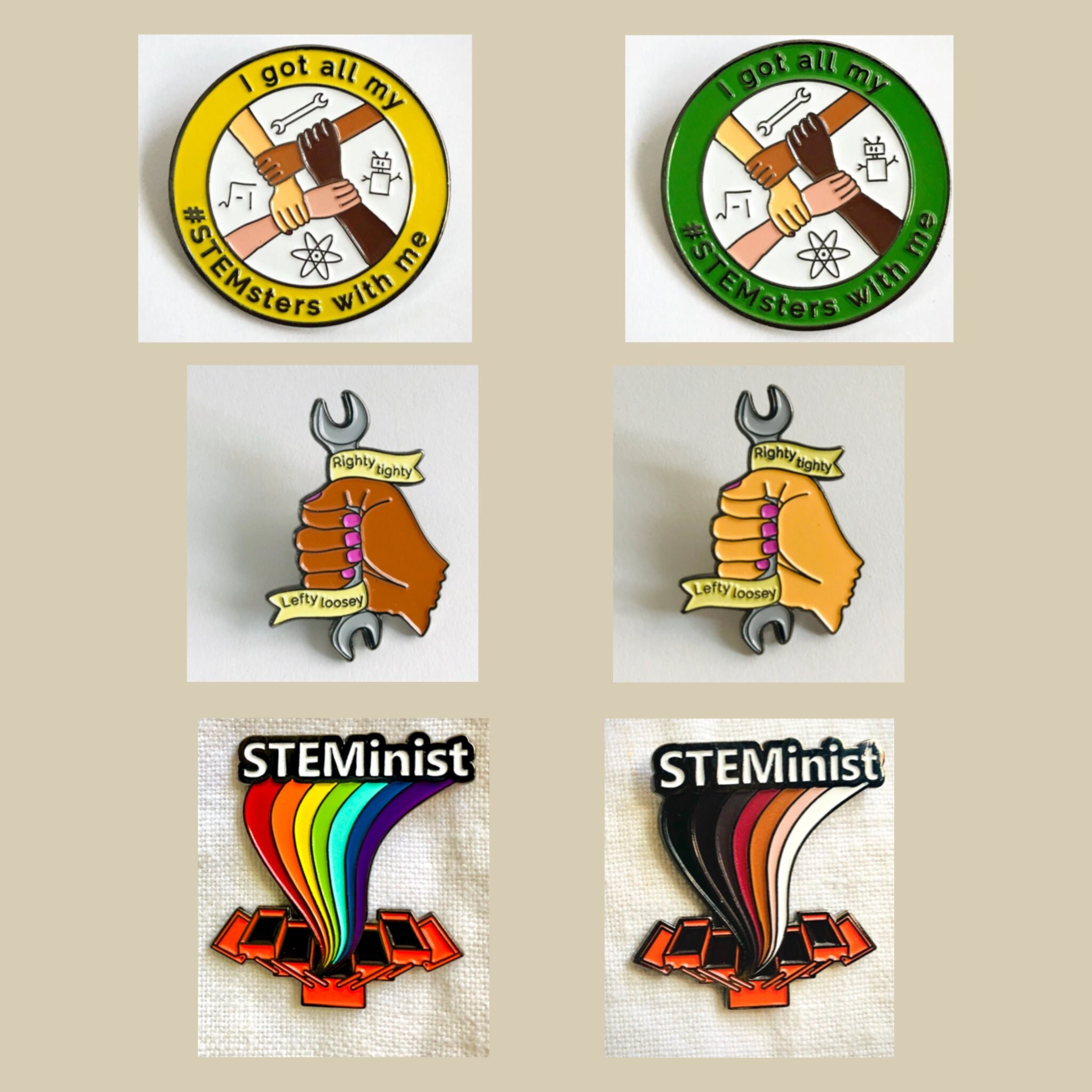 STEMINIST Pin Button – ScienceGrit