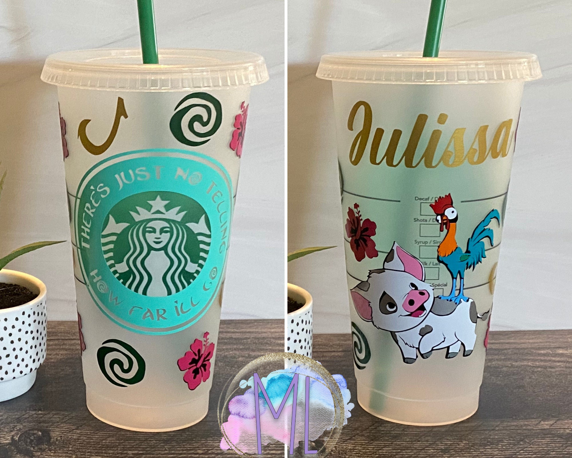 Drink & Barware Tumblers & Water Glasses Moana Cup Moana Disney Cup