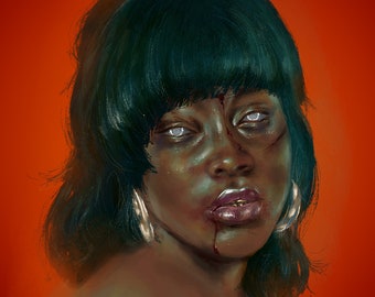 Cupcakke Digital Painting Print