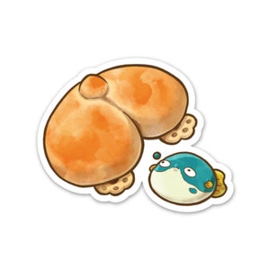 Autocollant en vinyle Fugucream Corgi Butt Bun
