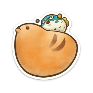Fugucreme Hiyoko Cake Vinyl Sticker
