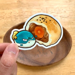 Salado Yema de huevo Fugucream Pastelería Vinyl Sticker