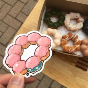 Pegatina de vinilo Fugucream Mochi Donut