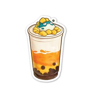 Fugucream Mango Milk Slush Vinyl Sticker