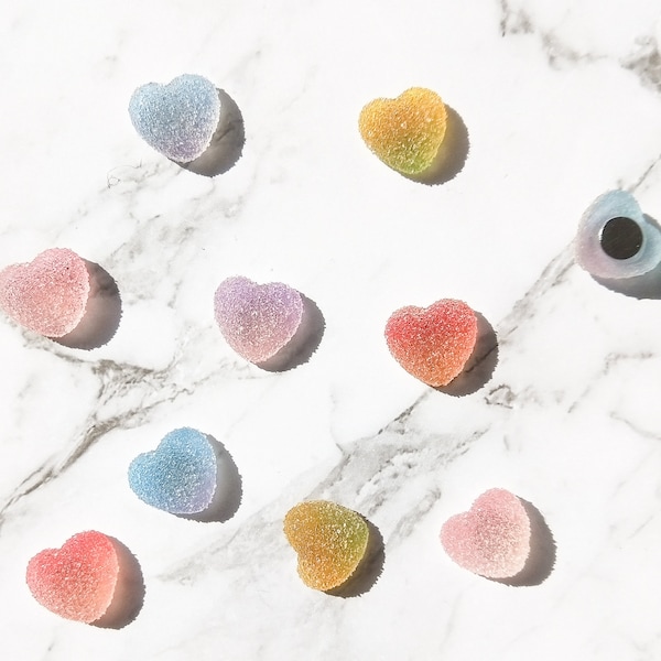 NOUVEAUX AMÉLIORÉS Multi vintage Sugar Heart Candy Aimants de réfrigérateur | Aimants de réfrigérateur de coeur | Aimants esthétiques pour réfrigérateur | Aimants de réfrigérateur mignons