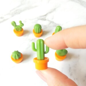 Brown Pot Cactus Plant Fridge Magnets | Whiteboard Magnets | Aesthetic Refrigerator Magnets
