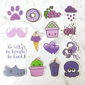 Süße Lila Sticker