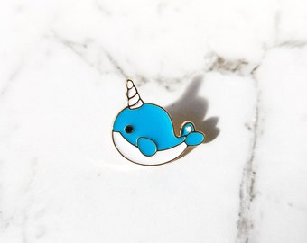 Cute Unicorn Whale Enamel Pin