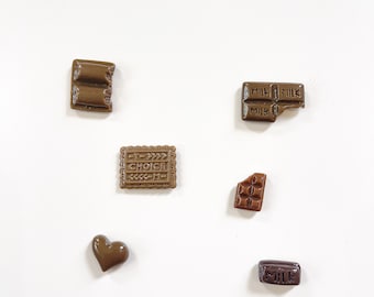 Assorted Chocolate Fridge Magnets | Sweet Fridge Magnets | Aesthetic Refrigerator Magnets | Cute Fridge Magnets